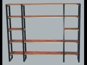 Arm&aacute;rio de TV industrial Modelo 3D