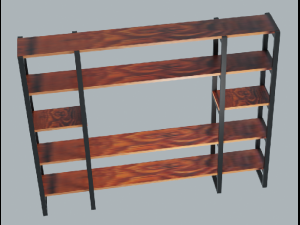 Industrial TV cabinet Model 3D
