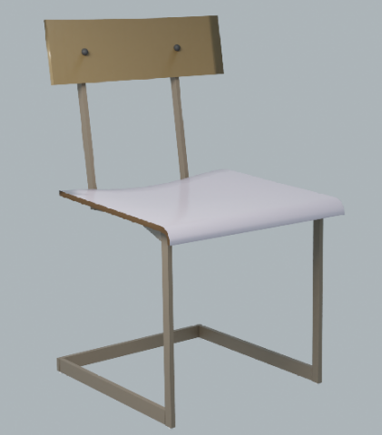 Industrial Style Chair 3D 모델 .c4d .max .obj .3ds .fbx .stl .blend 