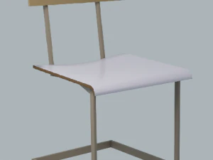 Industrial Style Chair 3D Model