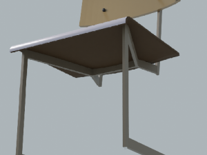 Industrial Style Chair 3D 모델