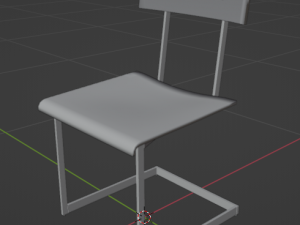 Industrial Style Chair 3D 모델