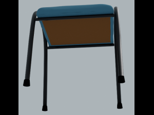 Padded Stool 3D-Modell