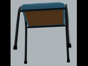Padded Stool 3D Model