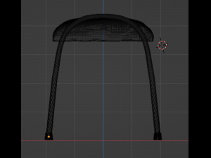 Padded Stool 3D-Modell
