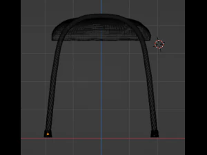 Padded Stool 3D Model