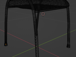 Padded Stool 3D-Modell
