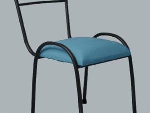 Padded chair 3D 模型
