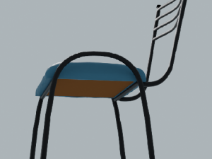 Padded chair 3D Модель
