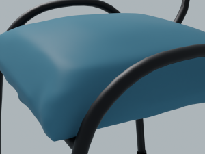 Padded chair 3D Модель