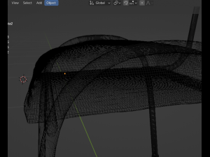Padded chair 3D Модель