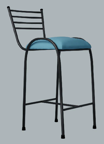 Padded High Chair 3D Model .c4d .max .obj .3ds .fbx .stl .blend 