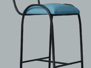 Padded High Chair 3D 模型