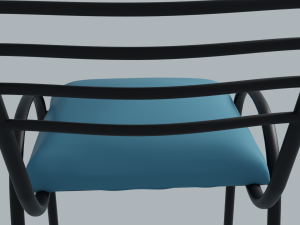 Padded High Chair Modèle 3D