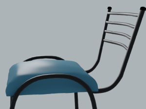 Padded High Chair Modèle 3D