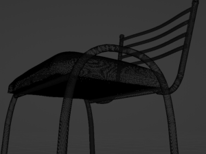 Padded High Chair Modèle 3D