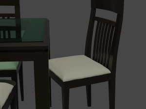 Table and chairs 3D-Modell
