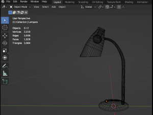 Night Stand Lamp 3D-Modell