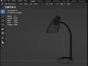Night Stand Lamp 3D Model