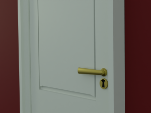 White Inner Door 3D 模型