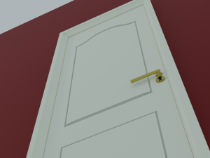 White Inner Door 3D 模型