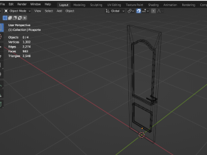White Inner Door 3D 模型