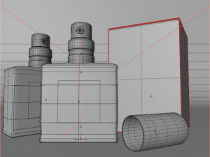 Packaging obj bottle perfume mockup 3D Model