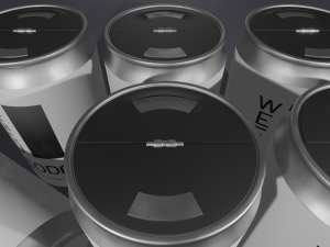 Cannabis soda canned can packaging 80ml Modelo 3D
