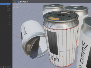 Cannabis soda canned can packaging 80ml Modelo 3D