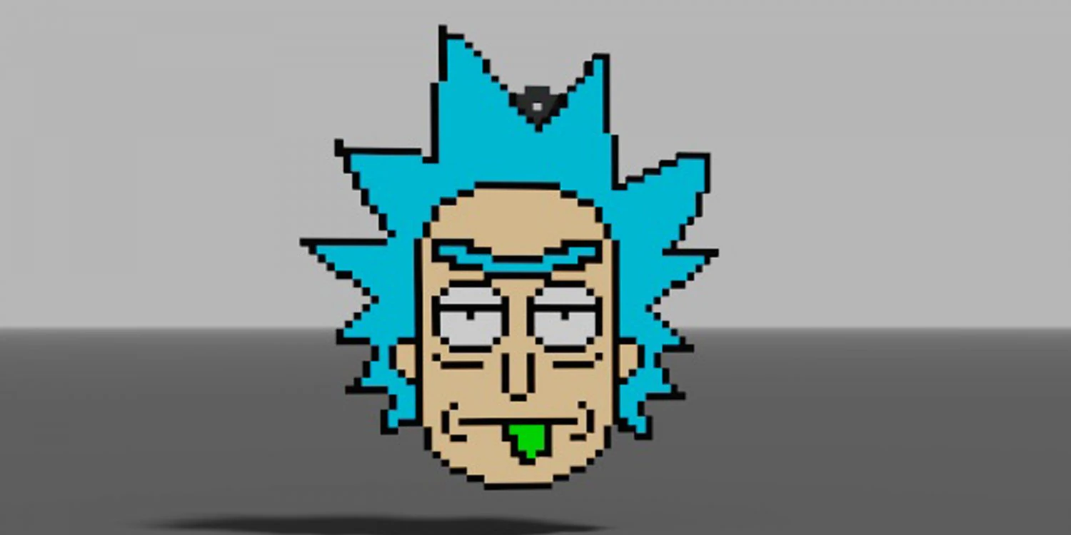 3d брелок Рік 3D Принт Модель .c4d .max .obj .3ds .fbx .stl .blend 