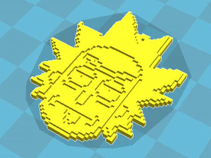 3d брелок Рік 3D Принт Модель