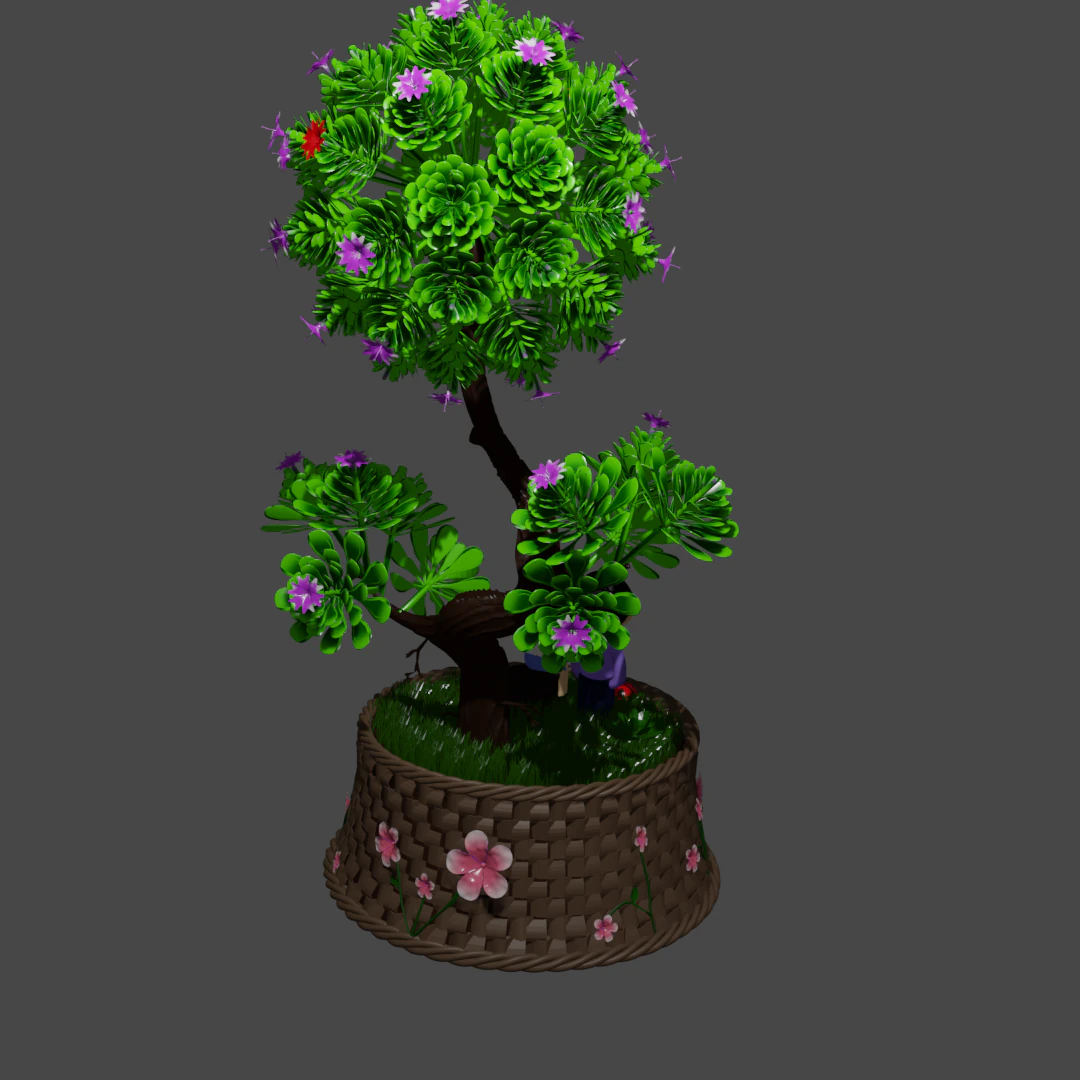 Bonsai love 3D Model .c4d .max .obj .3ds .fbx .stl .blend 
