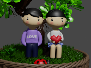 Bonsai love 3D 模型
