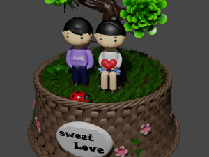 Bonsai love 3D 模型