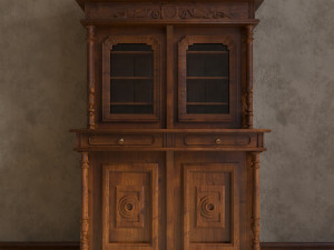 Antique cupboard buffet 3D Модель