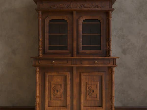 Antika dolaplı b&uuml;fe 3D Model