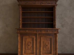 Antique cupboard buffet 3D Model