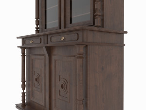 Antique cupboard buffet 3D Модель