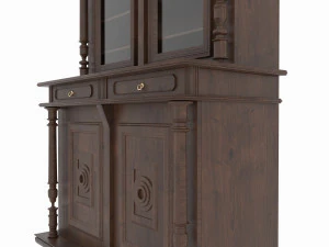 Antique cupboard buffet 3D Model