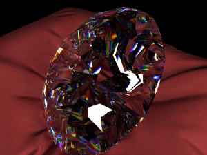 Clear Diamond Complex Magna cut High class 3D Model