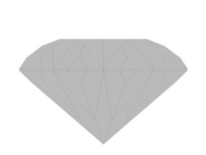 Clear Diamond Complex Magna cut High class Modello 3D