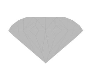 Clear Diamond Complex Magna cut High class 3D Model