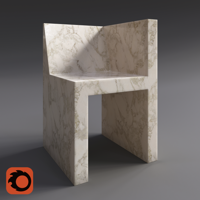 Rick Owens Chair 3D Модель .c4d .max .obj .3ds .fbx .stl .blend 