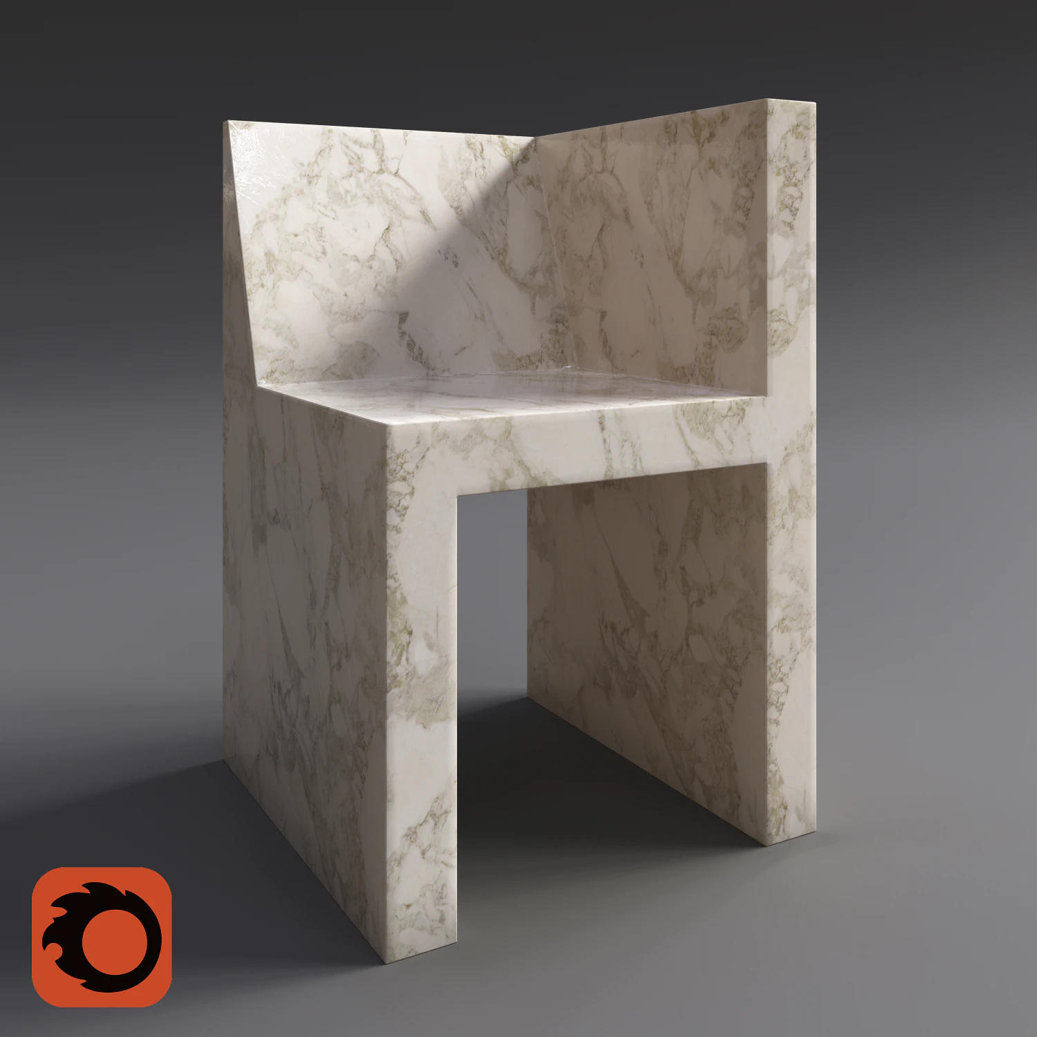 Rick Owens Chair 3D Model .c4d .max .obj .3ds .fbx .stl .blend