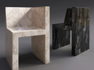 Rick Owens Chair 3D Model