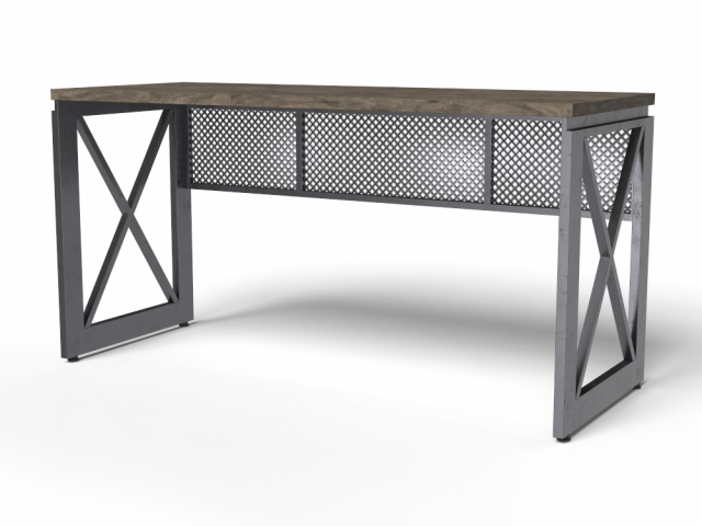 INDASTRIAL COMPUTER DESK 3D Model .c4d .max .obj .3ds .fbx .stl .blend