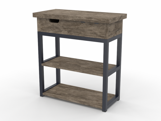Rolanstar End Table with Charging Station Model 3D .c4d .max .obj .3ds .fbx .stl .blend 