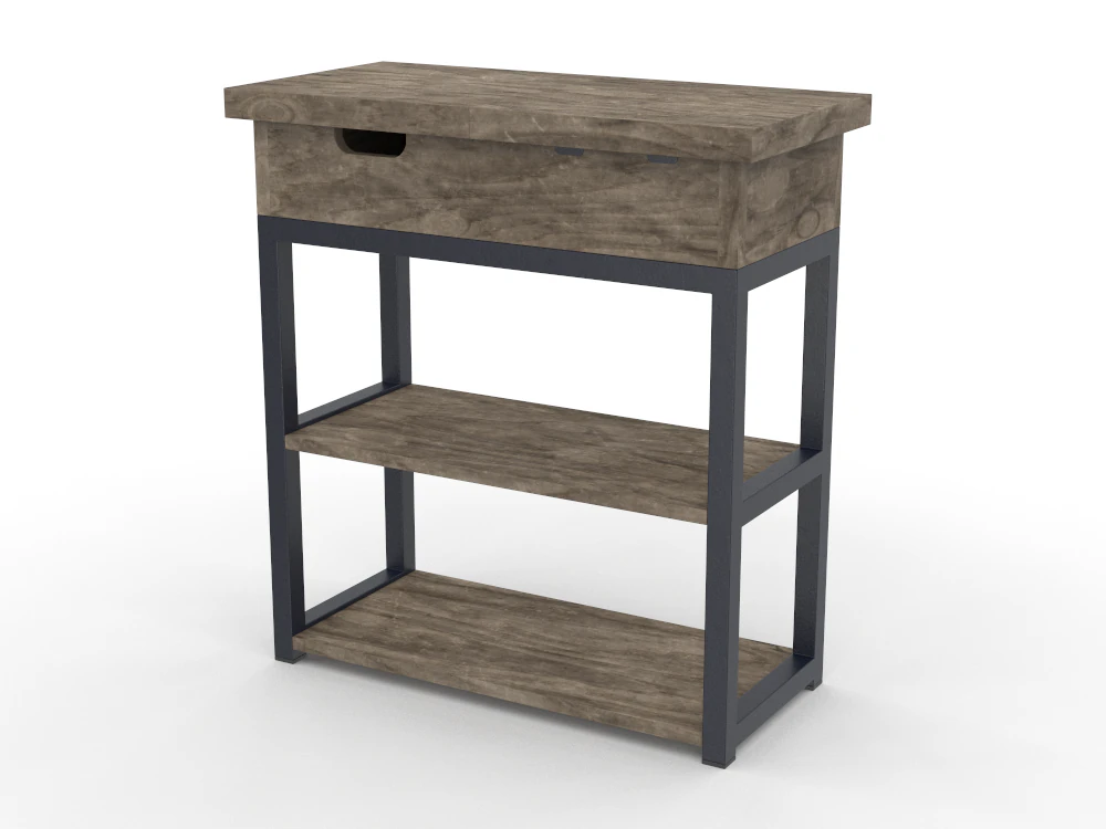 Rolanstar End Table with Charging Station 3D Model .c4d .max .obj .3ds .fbx .stl .blend 