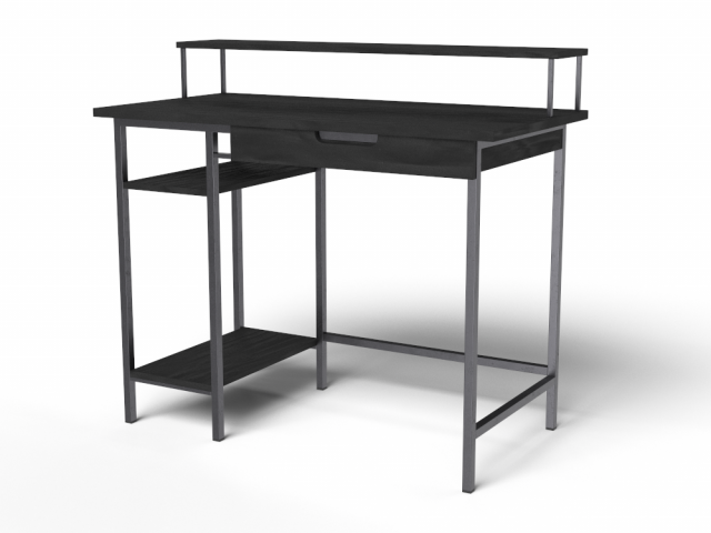 Rolanstar Computer Desk with Monitor Shelf and Drawer Modèle 3D .c4d .max .obj .3ds .fbx .stl .blend 