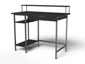 Rolandstar Computertisch mit Monitorablage und Schublade 3D Modell